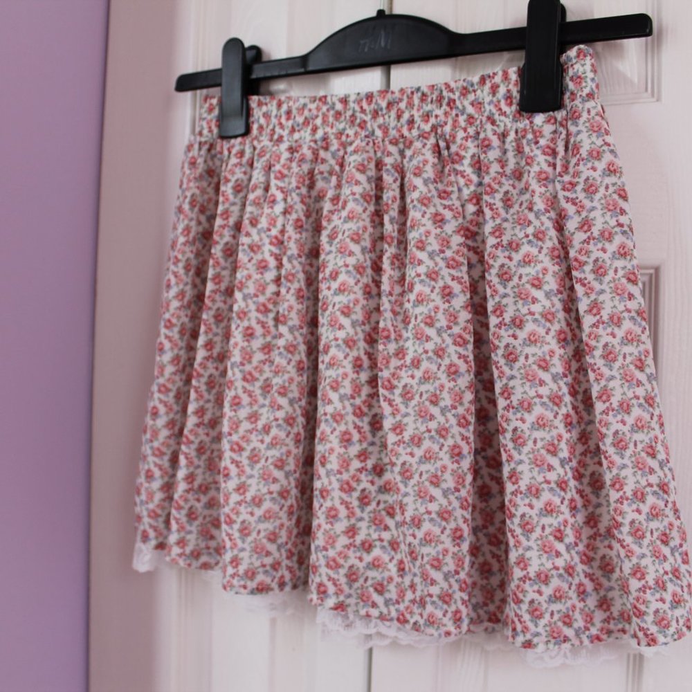 Floral Chiffon Skirt